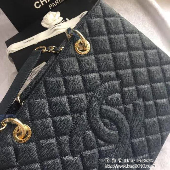 香奈兒CHANEL 50995 經典系列 魚子醬牛皮方形風格雙鏈條包 DSC1955